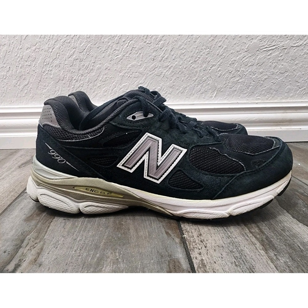 New Balance 990v3 Made in USA Black Gray M990BK3 Men 7.5 ENCAP Running Sneaker